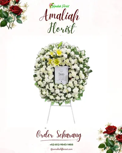Krans Bunga Duka Cita di Cijaya